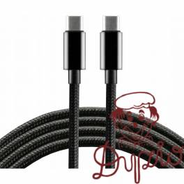 Kabel USB-C - USB-C 1m 5A 100W 10Gbps czarny EVERACTIVE (CBS-1CCD) Kabel USB-C - USB-C 1m 5A 100W 10Gbps czarny EVERACTIVE (CBS-1CCD)