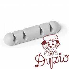 Klipsy samoprzylepne na 4kable (2szt) szary 504010 DURABLE Cavoline Clip 4