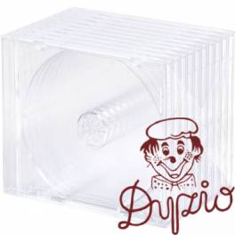 Pudełko na płytę CD jewel 10,4mm przezroczysta taca (10szt) NATUNA (40730) Pudełko na płytę CD jewel 10,4mm przezroczysta taca (10szt) NATUNA (40730)