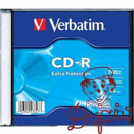Płyta CD-R 700MB VERBATIM 52x Extra Protection slim 43347 Płyta CD-R 700MB VERBATIM 52x Extra Protection slim 43347