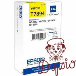 Tusz EPSON (78XXL/T7894/C13T789440) żółty 4000str Tusz EPSON (78XXL/T7894/C13T789440) żółty 4000str