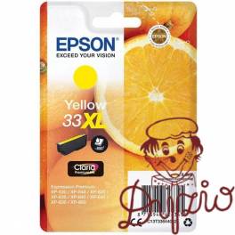 Tusz EPSON (33XL/C13T33644012) żółty 650str Tusz EPSON (33XL/C13T33644012) żółty 650str