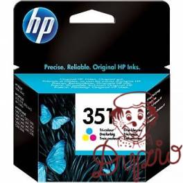 Tusz HP 351 (CB337EE) kolor 3,5ml/170str C4280/5280/4260/6410/5780/ Tusz HP 351 (CB337EE) kolor 3,5ml/170str C4280/5280/4260/6410/5780/