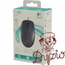 Mysz przewodowa LOGITECH M90 USB czarna 910-001793 Mysz przewodowa LOGITECH M90 USB czarna 910-001793
