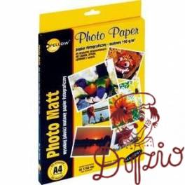 Papier foto YELLOW ONE A4 190g A50 matowy (4M190) 150-1180 Papier foto YELLOW ONE A4 190g A50 matowy (4M190) 150-1180