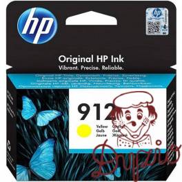 Tusz HP 912 (3YL79AE) żółty 315str Tusz HP 912 (3YL79AE) żółty 315str