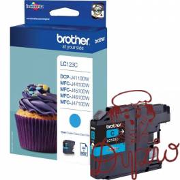 Tusz BROTHER (LC123C) niebieski 600str Tusz BROTHER (LC123C) niebieski 600str