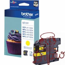 Tusz BROTHER (LC123Y) żółty 600str Tusz BROTHER (LC123Y) żółty 600str