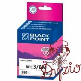 Tusz BLACK POINT (BPC3/6M) purpurowy 15ml zamiennik CANON (BCI-3M/BCI-6M) BJC3000/6000/i550 Tusz BLACK POINT (BPC3/6M) purpurowy 15ml zamiennik CANON (BCI-3M/BCI-6M) BJC3000/6000/i550