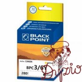 Tusz BLACK POINT (BPC3/6Y) żółty 15ml zamiennik CANON (BCI-3Y/BCI-6Y) BJC3000/6000/i550