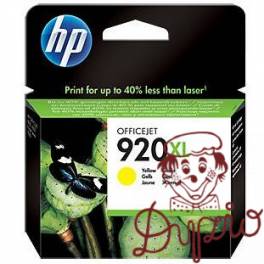 Tusz HP 920XL (CD974AE) żółty 700str Office Jet 6000/6500 Tusz HP 920XL (CD974AE) żółty 700str Office Jet 6000/6500