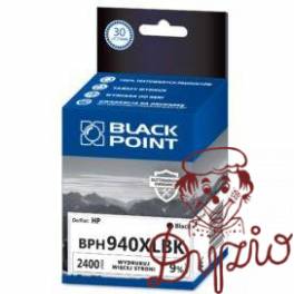 Tusz BLACK POINT (BPH940XLBK) czarny 2400str zamiennik HP (940XL/C4906AE) Tusz BLACK POINT (BPH940XLBK) czarny 2400str zamiennik HP (940XL/C4906AE)