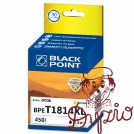Tusz BLACK POINT (BPET1814XL) żółty 620str zamiennik EPSON (18XL/C13T18144010) Tusz BLACK POINT (BPET1814XL) żółty 620str zamiennik EPSON (18XL/C13T18144010)