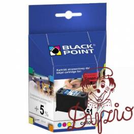 Tusz BLACK POINT (BPC51) kolor 595str zamiennik CANON (CL-51/0618B001) IP2200/6210/6220/MP150/160 Tusz BLACK POINT (BPC51) kolor 595str zamiennik CANON (CL-51/0618B001) IP2200/6210/6220/MP150/160