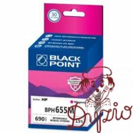 Tusz BLACK POINT (BPH655M) purpurowy 690str zamiennik HP (655/CZ111AE) Tusz BLACK POINT (BPH655M) purpurowy 690str zamiennik HP (655/CZ111AE)