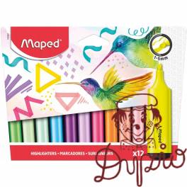 Zakreślacz FLUO PEPS mix kolorów 6 fluo+6pastel FR740901 MAPED Zakreślacz FLUO PEPS mix kolorów 6 fluo+6pastel FR740901 MAPED