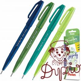 Zestaw pisaków do kaligrafii 4 szt CA D2 D3 K SES15C-ST4CADDKPL PENTEL Zestaw pisaków do kaligrafii 4 szt CA D2 D3 K SES15C-ST4CADDKPL PENTEL