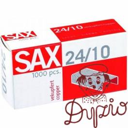 Zszywki SAX 24/10 miedziane (1000) Zszywki SAX 24/10 miedziane (1000)