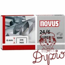 Zszywki 24/6 DIN SUPER 1000sztuk NOVUS 040-0026 Zszywki 24/6 DIN SUPER 1000sztuk NOVUS 040-0026