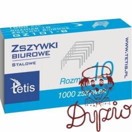 Zszywki biurowe nr. 10 1000szt GZ101-B TETIS Zszywki biurowe nr. 10 1000szt GZ101-B TETIS