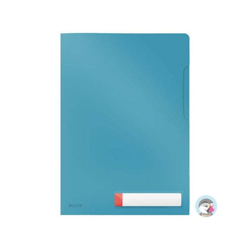 Folder A4 z kieszonką na etykietę, niebieski 47080061 LEITZ
