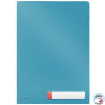 Folder A4 z kieszonką na etykietę, niebieski 47080061 LEITZ