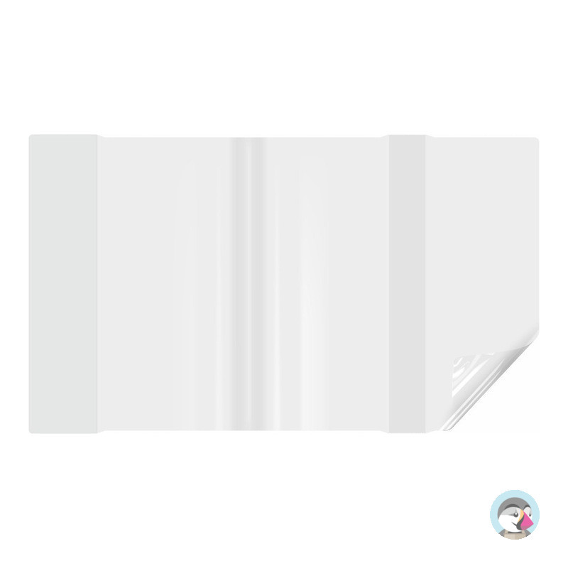 Okładki regulowane na książki i zeszyty E4 bezbarwne 25 sztuk 29,2x40,8-44cm OZB-57 BIURFOL