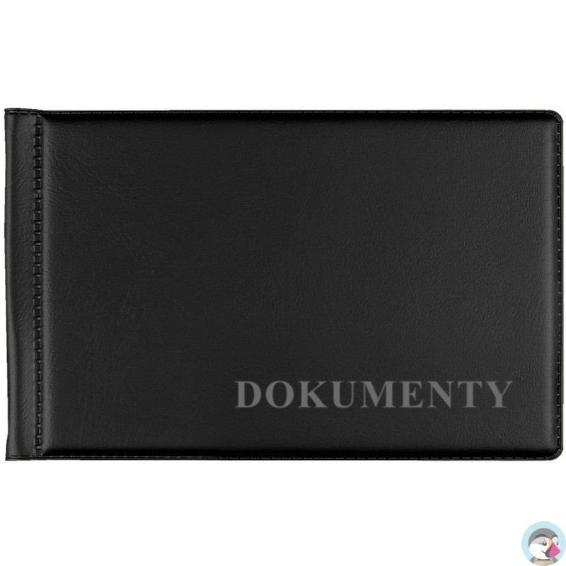 Okładka na dokumenty mała standard czarne OD-02 BIURFOL