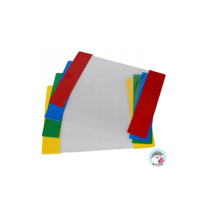 Okładki na zeszyty szkolne A5 kolorowe 10 sztuk 21,2x30,3cm OZK10-01 BIURFOL