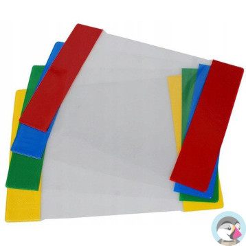 Okładki na zeszyty szkolne A5 kolorowe 10 sztuk 21,2x30,3cm OZK10-01 BIURFOL