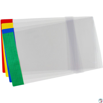 Okładki regulowane na książki i zeszyty E6 kolorowe 25 sztuk 24,5x34-37,7cm OZK-47 BIURFOL