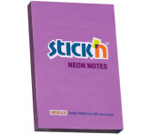 Bloczek samoprzylepny 76x51mm 100k fioletowy neon 21208 STICK`N