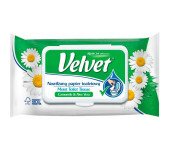 Papier toaletowy VELVET (48 listków) nawilżany rumiankowy