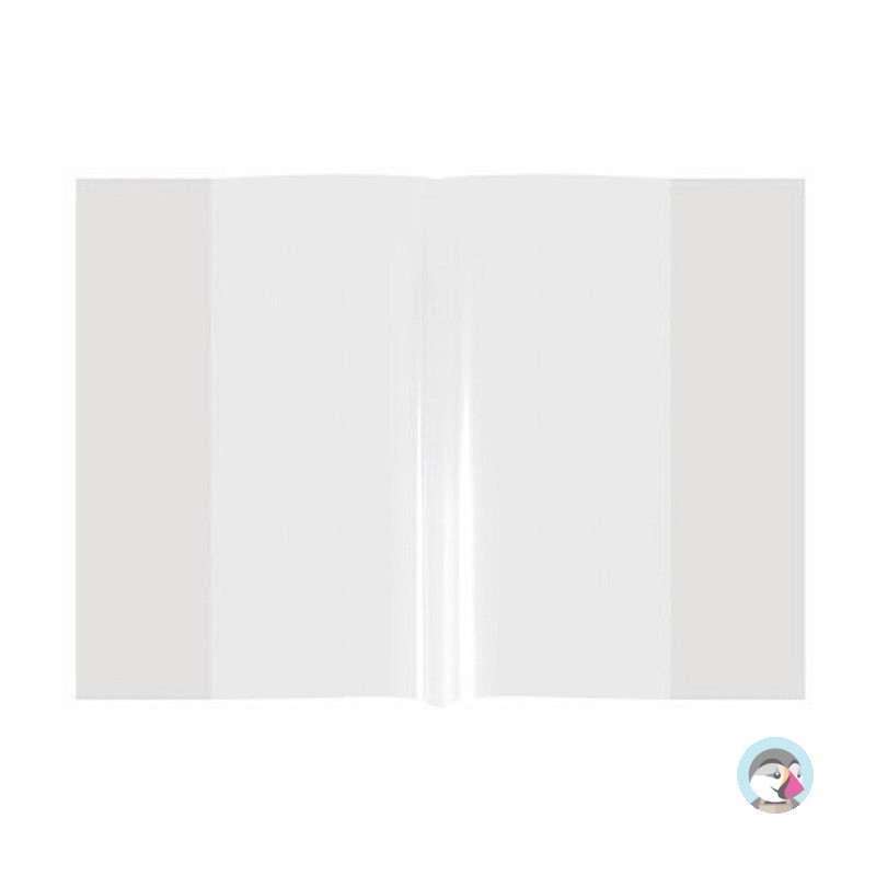 Okładki na zeszyty szkolne A5 bezbarwne 10 sztuk PP/PE 21,2x30x3cm OPP10-01 BIURFOL