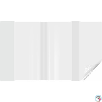 Okładki regulowane na książki i zeszyty E6 bezbarwne 25 sztuk 24,5x34-37,7cm OZB-47 BIURFOL