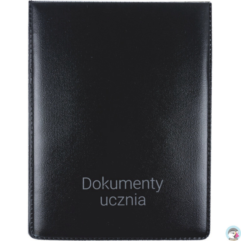 Okładka na dokumenty szkolne ucznia PVC czarna OD-11-01 BIURFOL