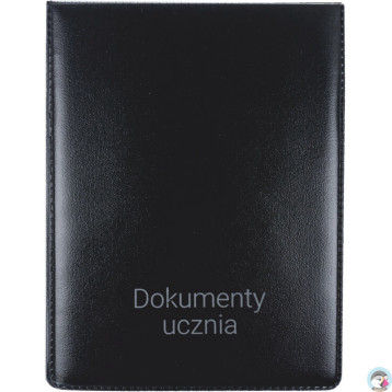 Okładka na dokumenty szkolne ucznia PVC czarna OD-11-01 BIURFOL