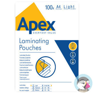 Folia do laminacji A4 light 75-80mic. (100szt.) APEX 6003201 FELLOWES