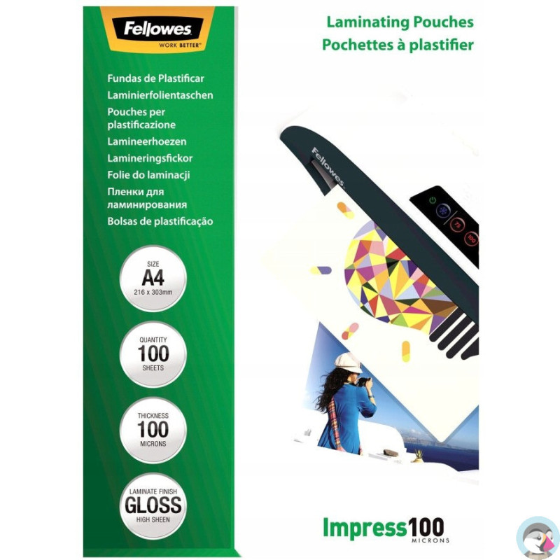Folia do laminowania A4 100mic FELLOWES (100szt.) 5351111