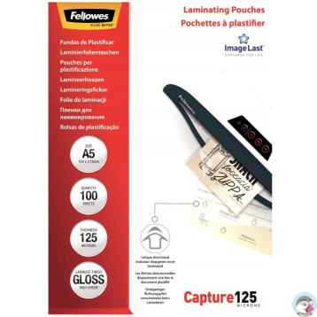 Folia do laminacji FELLOWES 125mic A5 (100szt.) 5307302