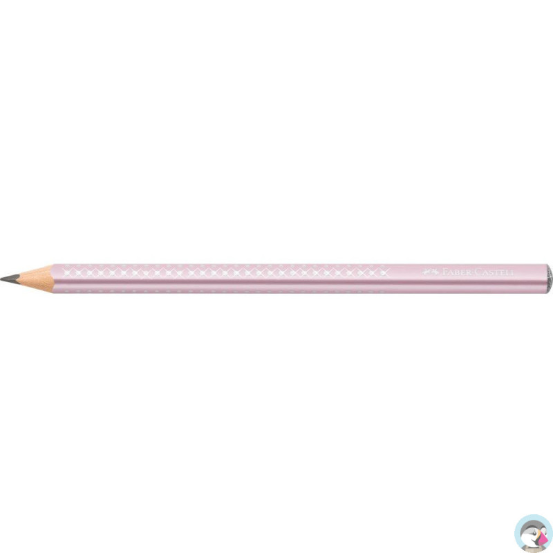 Ołówek JUMBO SPARKLE rose metallic 111661 Faber-Castell