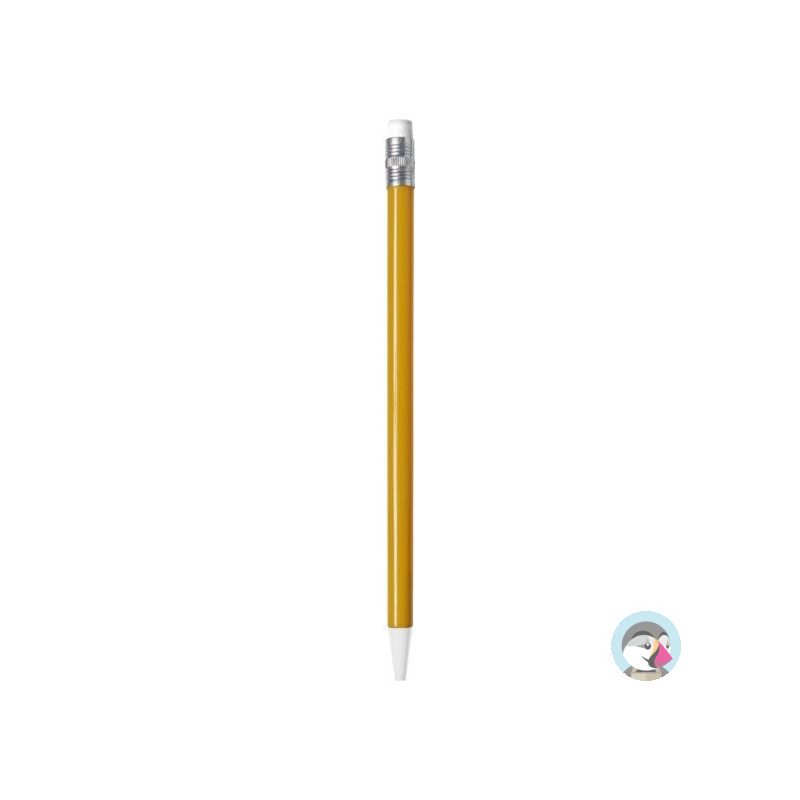Ołówek automatyczny 0,7mm z gumką żółta obudowa BULK