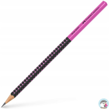 Ołówek GRIP 2001 TWO TONE czarny/różowy FABER-CASTEL 517011
