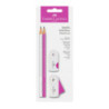Ołówek SPARKLE SLEEVE biały/różowy + temperówka+gumka blister 218487 Faber-Castell