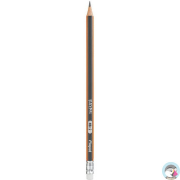 Ołówek drewniany z gumką BLACKPEPS HB MAPED 851721