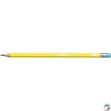 Ołówek STABILO 160 z gumką HB yellow 2160/05-HB