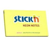 Bloczek STICKN 127x76mm żółty neonowy 100k 21135 STICKN