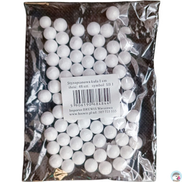 Kulki styropianowe 1cm, (48 sztuk) SB1 BREWIS