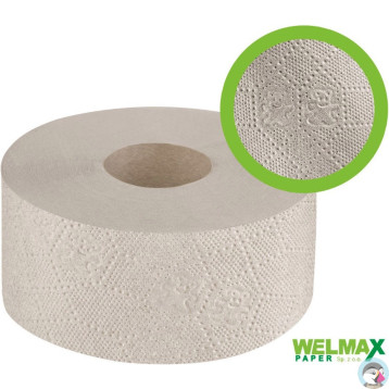 Papier toaletowy JUMBO szary(12szt) 120m makulatura 1 warstwa PJS1120 WELMAX