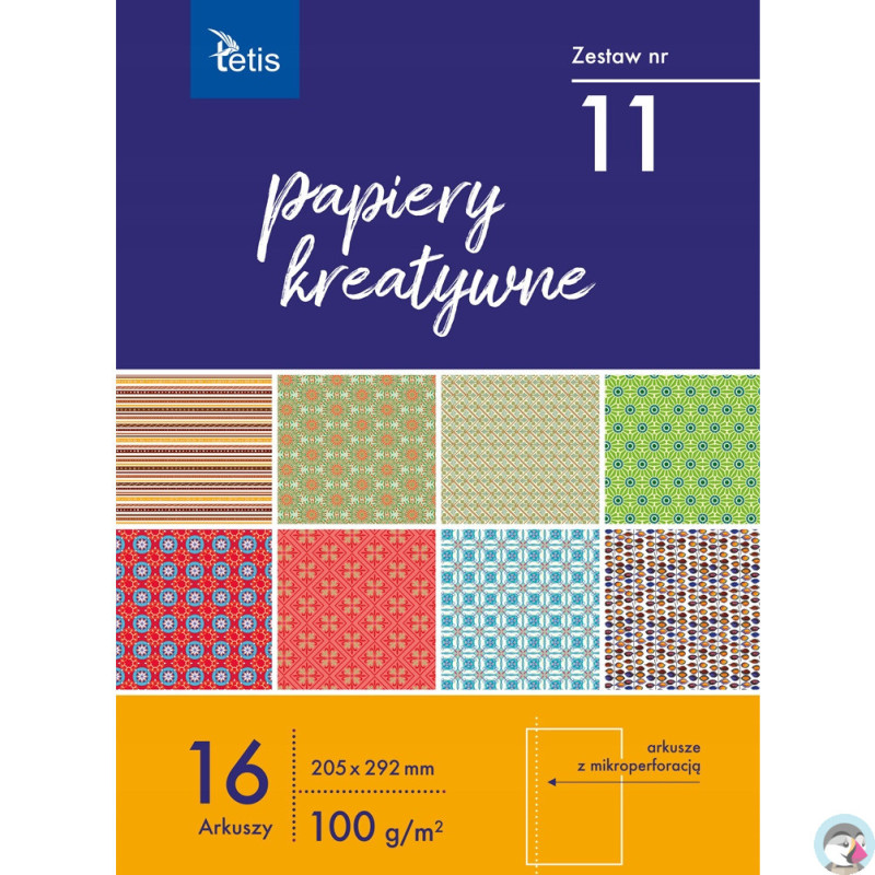 Zeszyt papierów kreatywnych A4 16k 100g KB030-11 TETIS